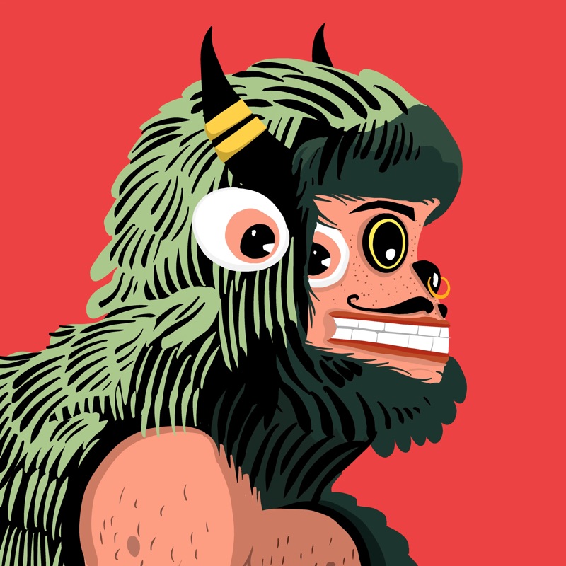 Abstract Herb 102 — daily side-profile character study by David Herbrechter