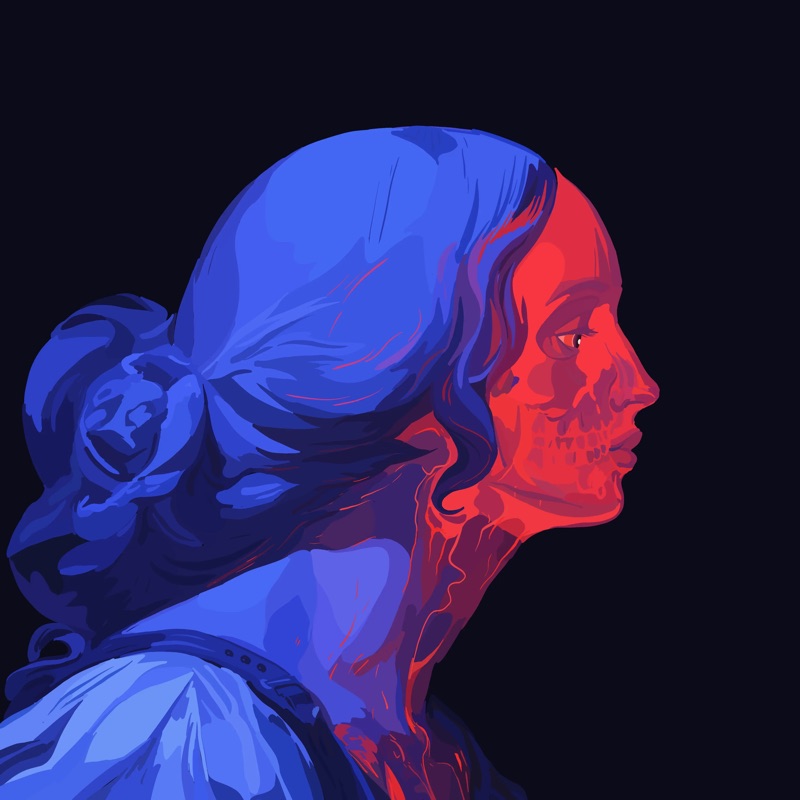 Abstract Herb 106 — daily side-profile character study by David Herbrechter
