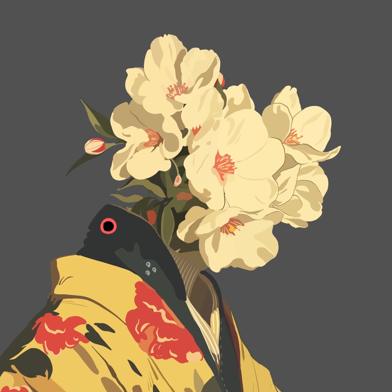 Abstract Herb 116 — daily side-profile character study by David Herbrechter