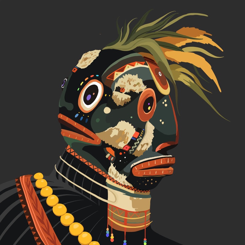Abstract Herb 125 — daily side-profile character study by David Herbrechter