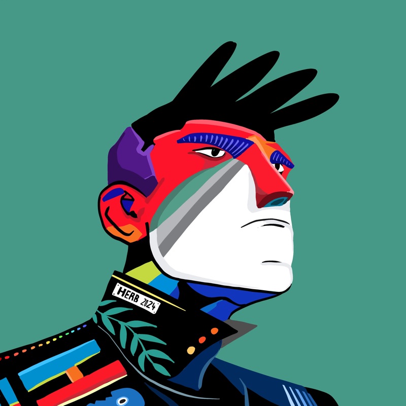 Abstract Herb 3 — daily side-profile character study by David Herbrechter