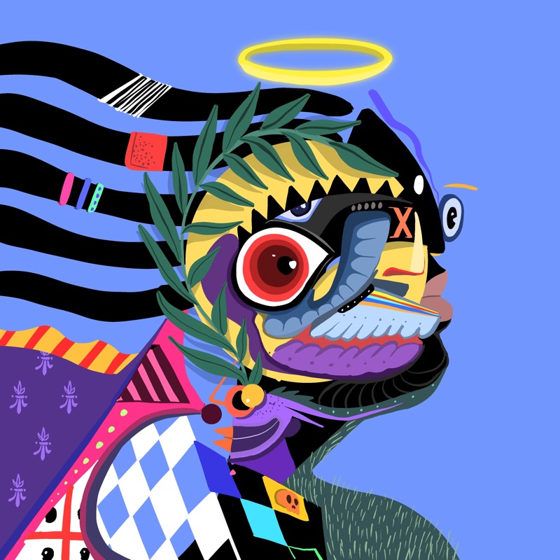 Abstract Herb 31 — daily side-profile character study by David Herbrechter