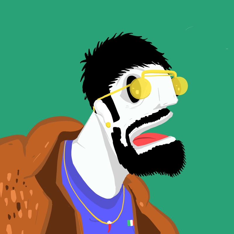 Abstract Herb 38 — daily side-profile character study by David Herbrechter