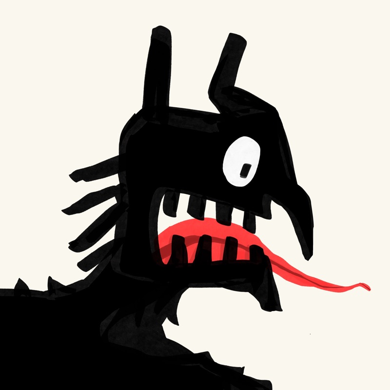 Abstract Herb 46 — daily side-profile character study by David Herbrechter