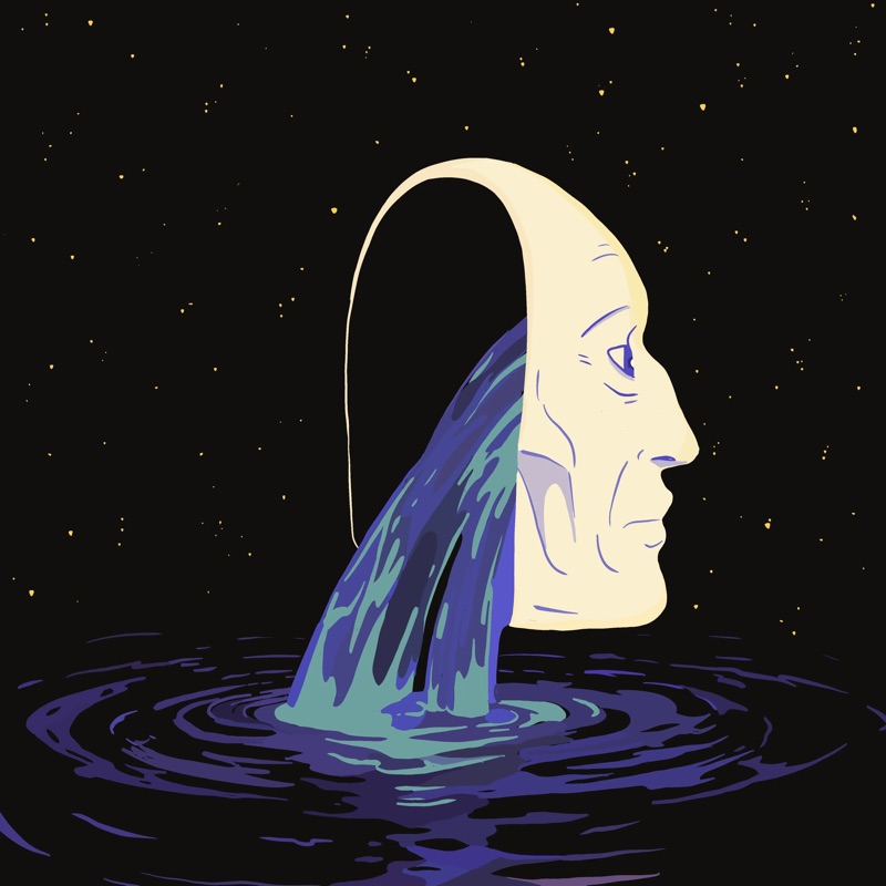 Abstract Herb 71 — daily side-profile character study by David Herbrechter