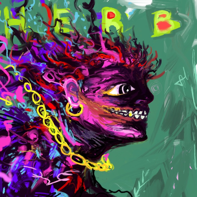 Abstract Herb 89 — daily side-profile character study by David Herbrechter