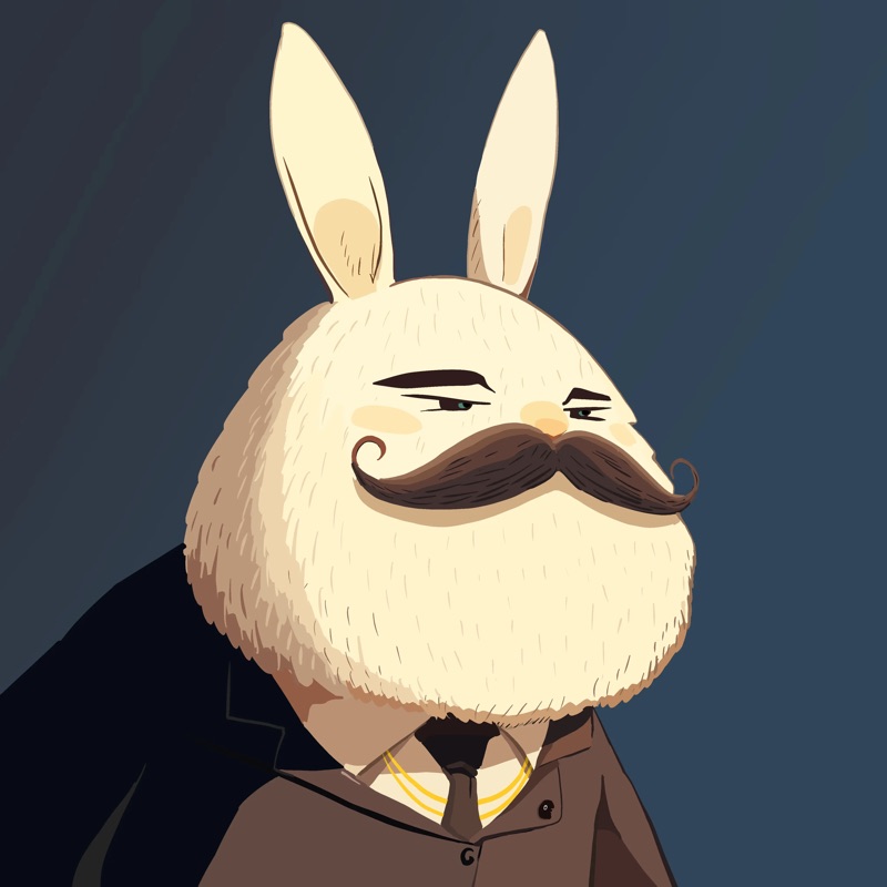 Abstract Herb 98 — daily side-profile character study by David Herbrechter