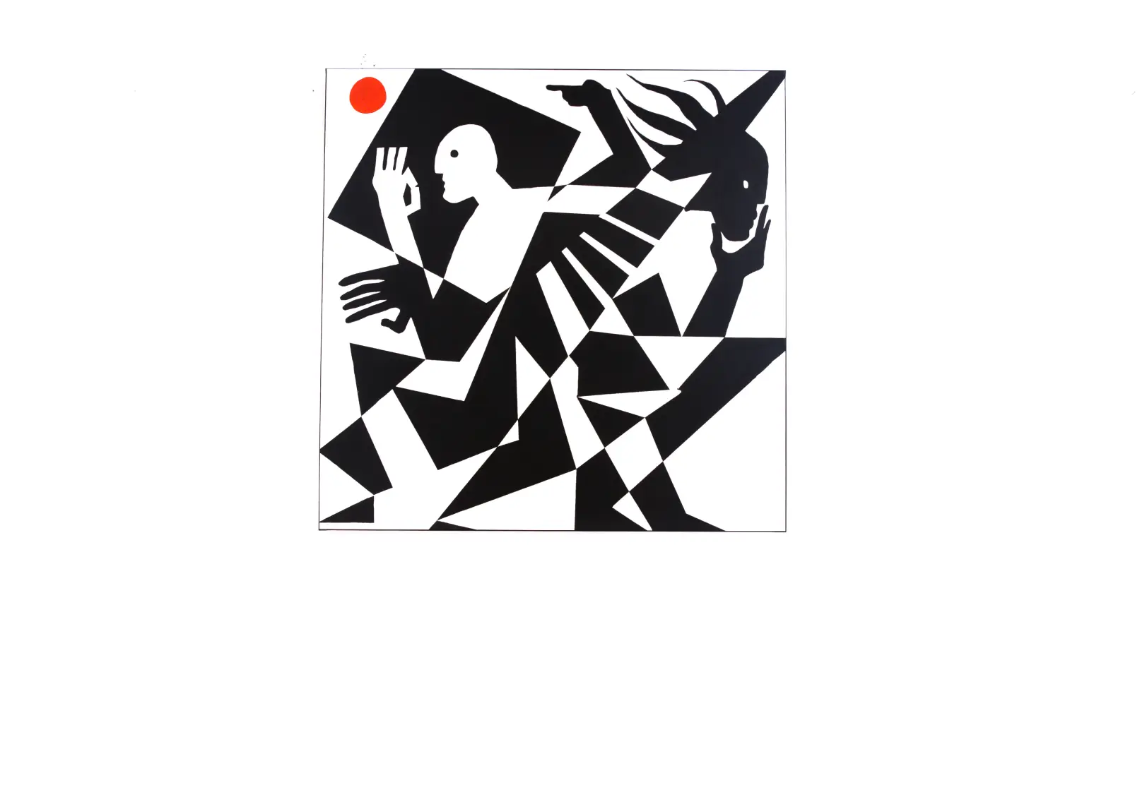 Painting No. 3 by David Herbrechter — acrylic on canvas, figurative city scene